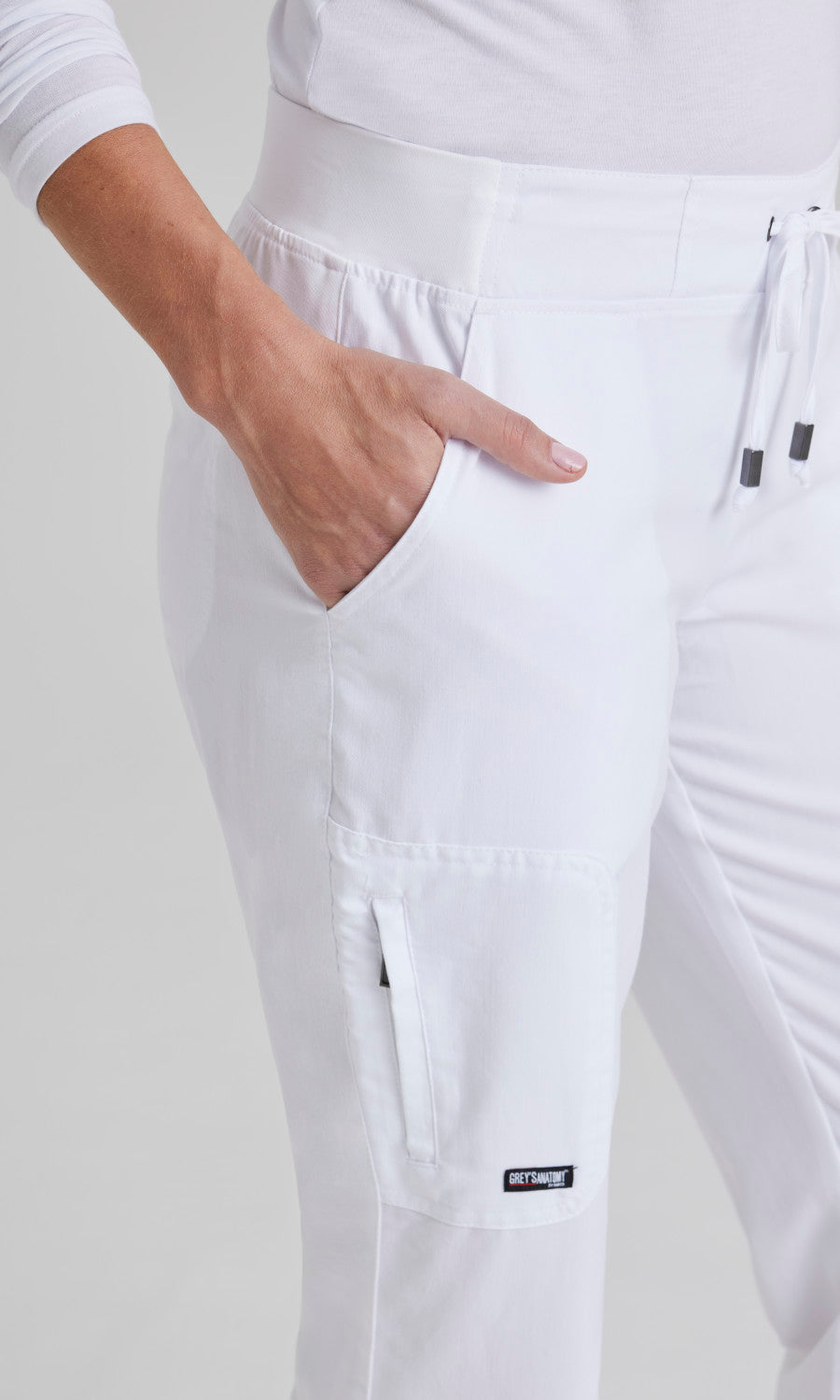 Grey's Anatomy 4277 Mia Scrub Pants White