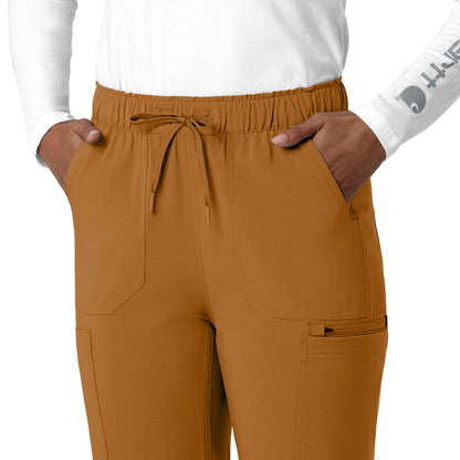 Force Cross-Flex C53210 Straight Leg Cargo Scrub Pants Fox Brown Model Image Alternate | Carhartt