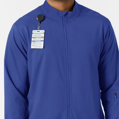 Boundless 8351 Men's Warm Up Scrub Jacket Galaxy Blue