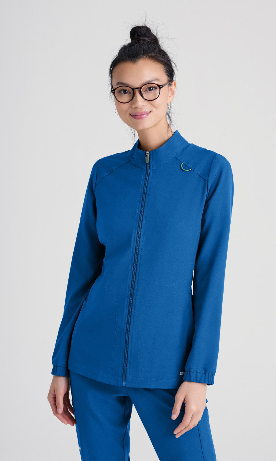 Grey's Anatomy Evolve GSSW886 Virtue Scrub Jacket New Royal