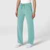 Nova 5232 Stovepipe High-Low Hem Scrub Pants Turquoise Model Image Right Side | Wink