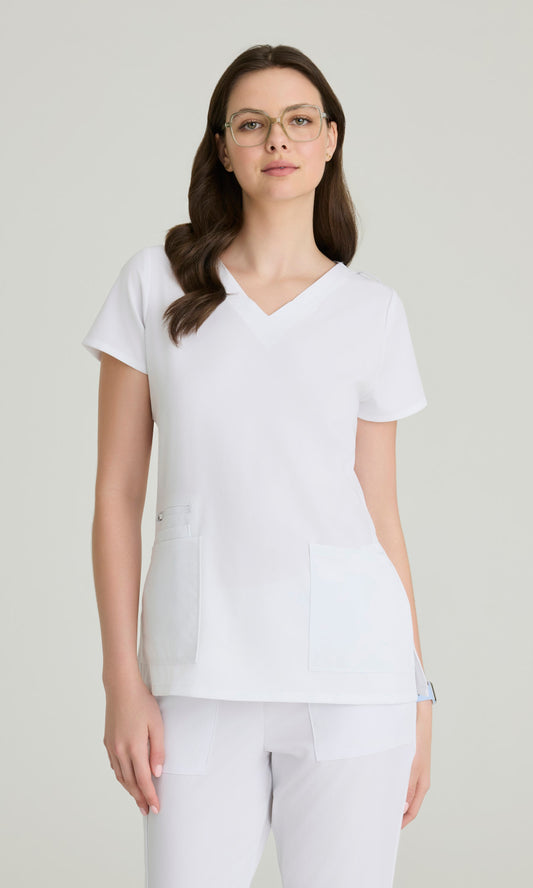 Barco Unify BUT167 Purpose Scrub Top White