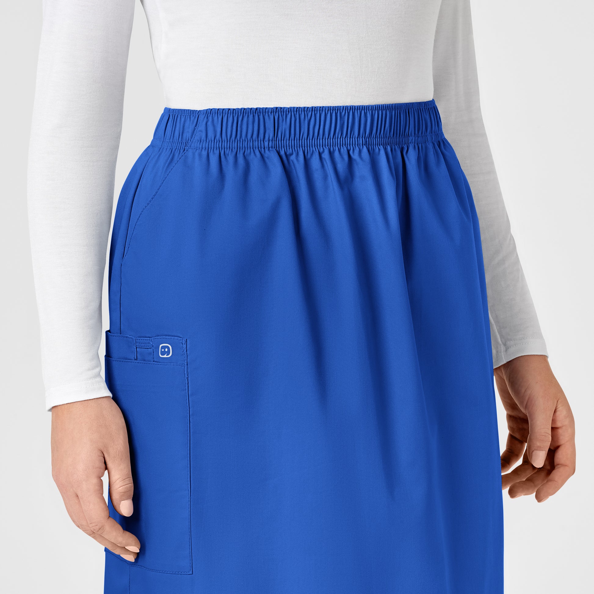 WonderWORK 701 Pull On Cargo Skirt Royal Model Image Alternate | Wink