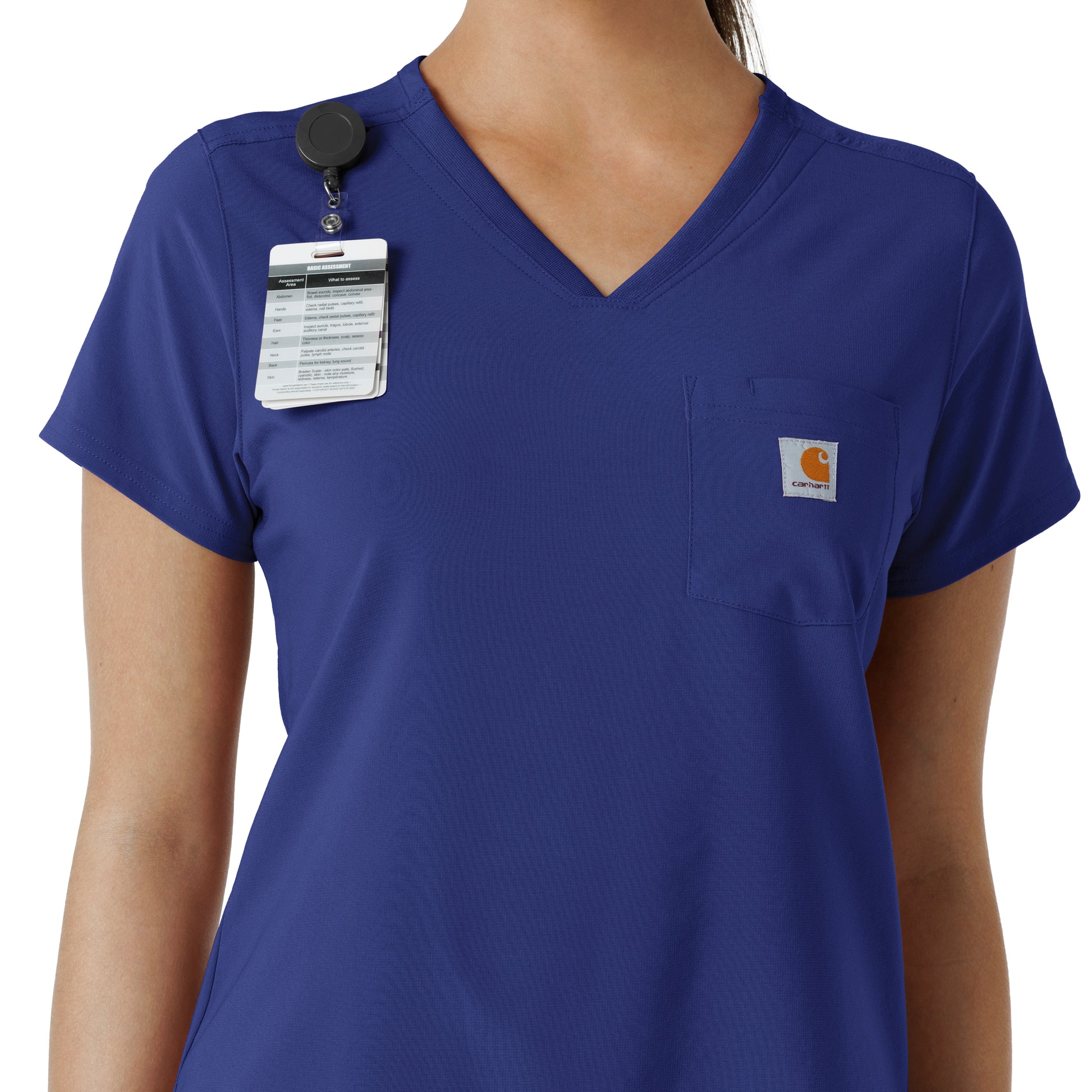 Force Cross-Flex C13410 Women's Tuck-In Scrub Top Galaxy Blue