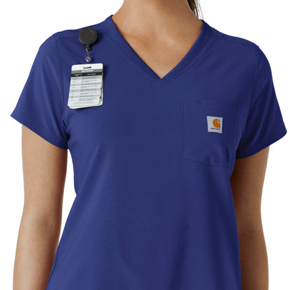 Force Cross-Flex C13410 Women's Tuck-In Scrub Top Galaxy Blue