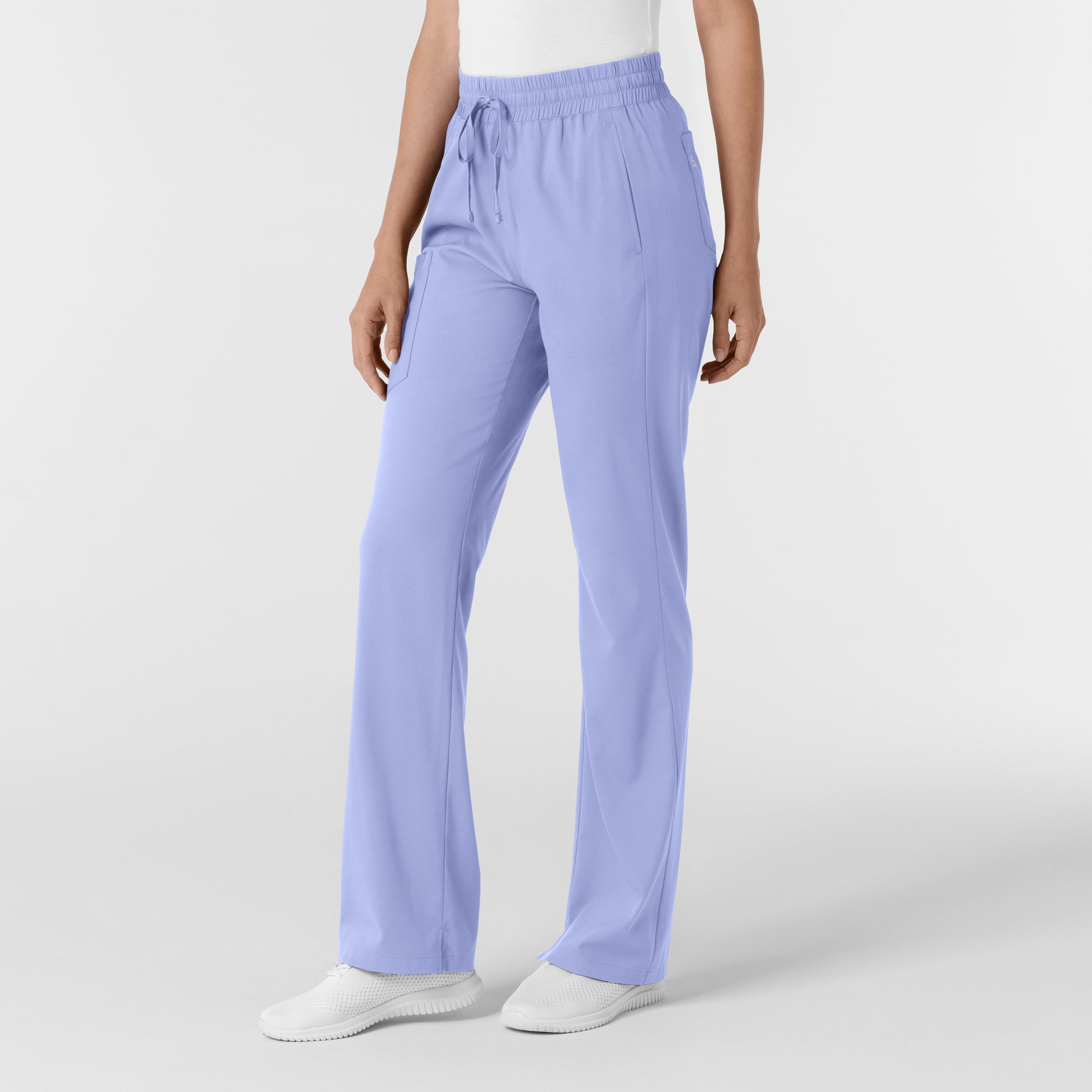 Boundless 5251 Bootcut Scrub Pants Ceil Blue Model Image Right Side | Wink