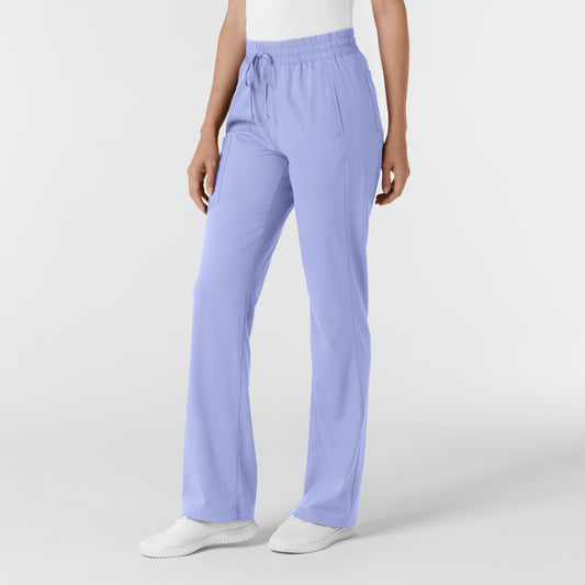 Boundless 5251 Bootcut Scrub Pants Ceil Blue Model Image Right Side | Wink