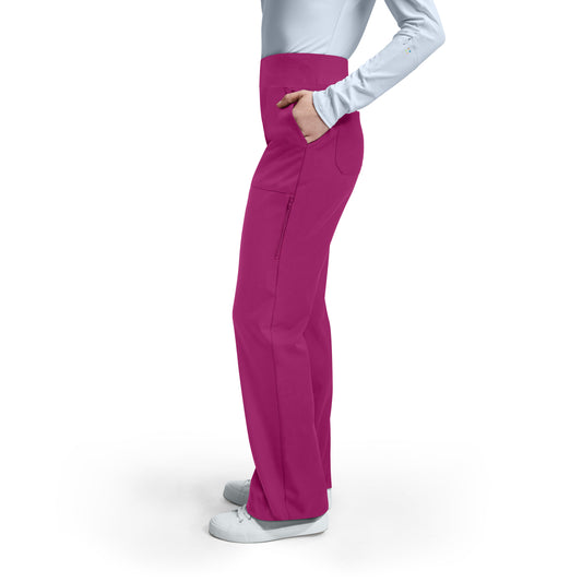 VIBE WB421 Women's Cargo Scrub Pants Electric Purple Image