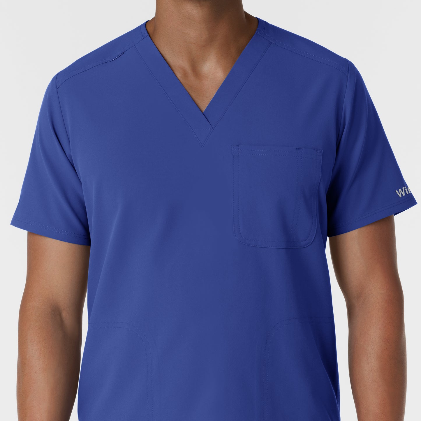 NURTUR 6380 Men's V-Neck Scrub Top Galaxy Blue