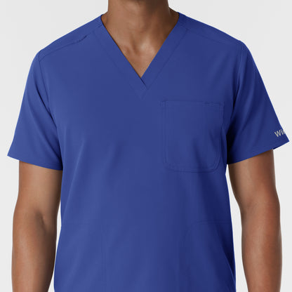 NURTUR 6380 Men's V-Neck Scrub Top Galaxy Blue