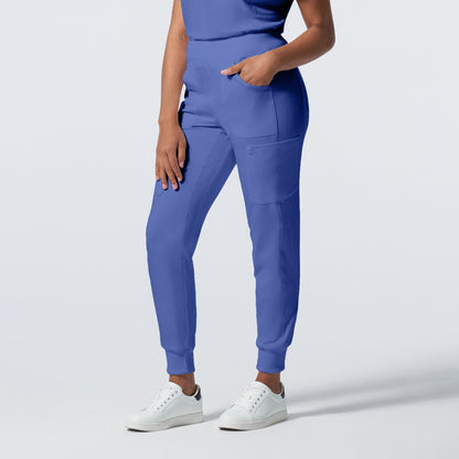 Forward LB401 Women's Jogger Scrub Pants Ceil Blue Image