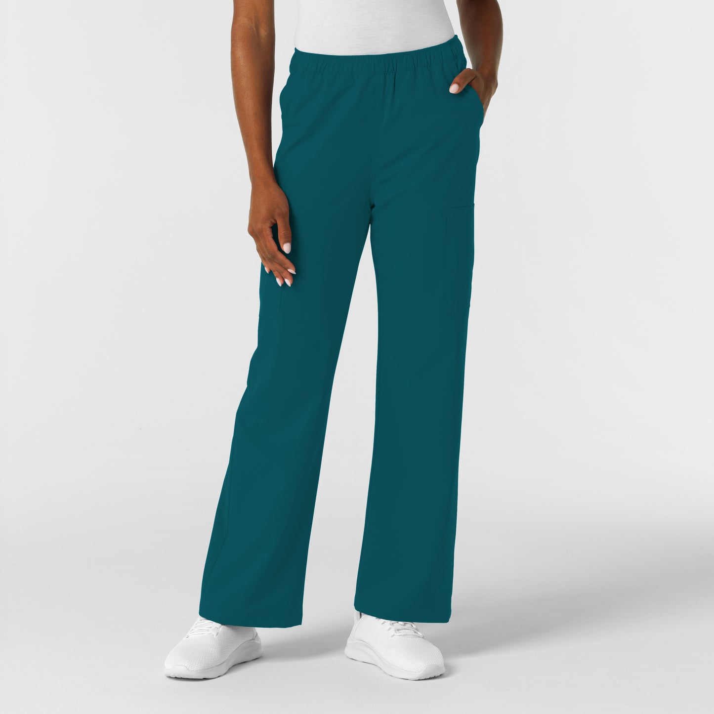 NURTUR 5180 Women's Straight Leg Cargo Scrub Pants Caribbean