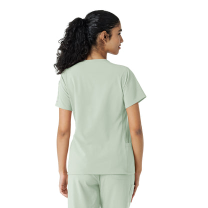 Force Cross-Flex C13310 Women's Knit Panel Scrub Top Big Sky