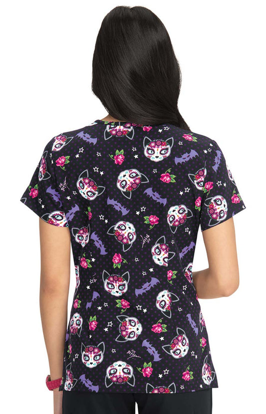 Betsey Johnson B120PR Bell Top Frightful Kitties