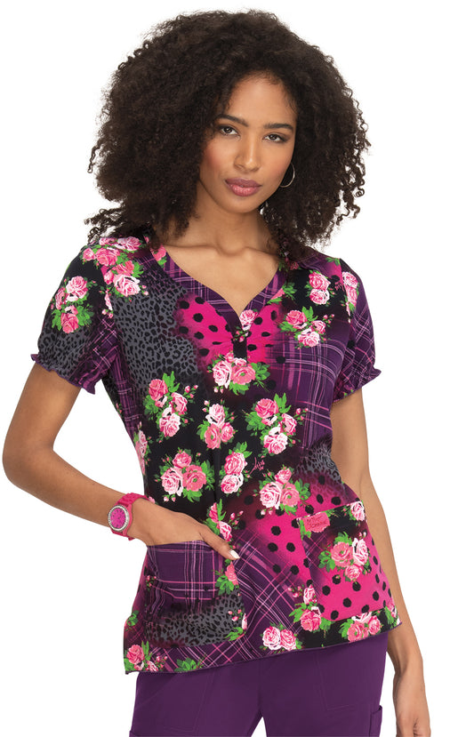 Betsey Johnson B123PR Blossom Top Playful Patchwork