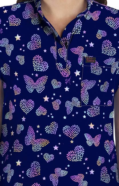 Betsey Johnson B136PR Ari Top Butterfly Aura Navy