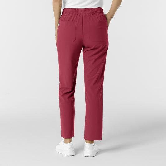RENEW 5154 Women's Pintuck Scrub Pants Ruby