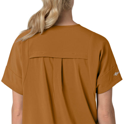 Force Cross-Flex C13110 Oversized V-Neck Scrub Top Fox Brown Model Image Alternate | Carhartt