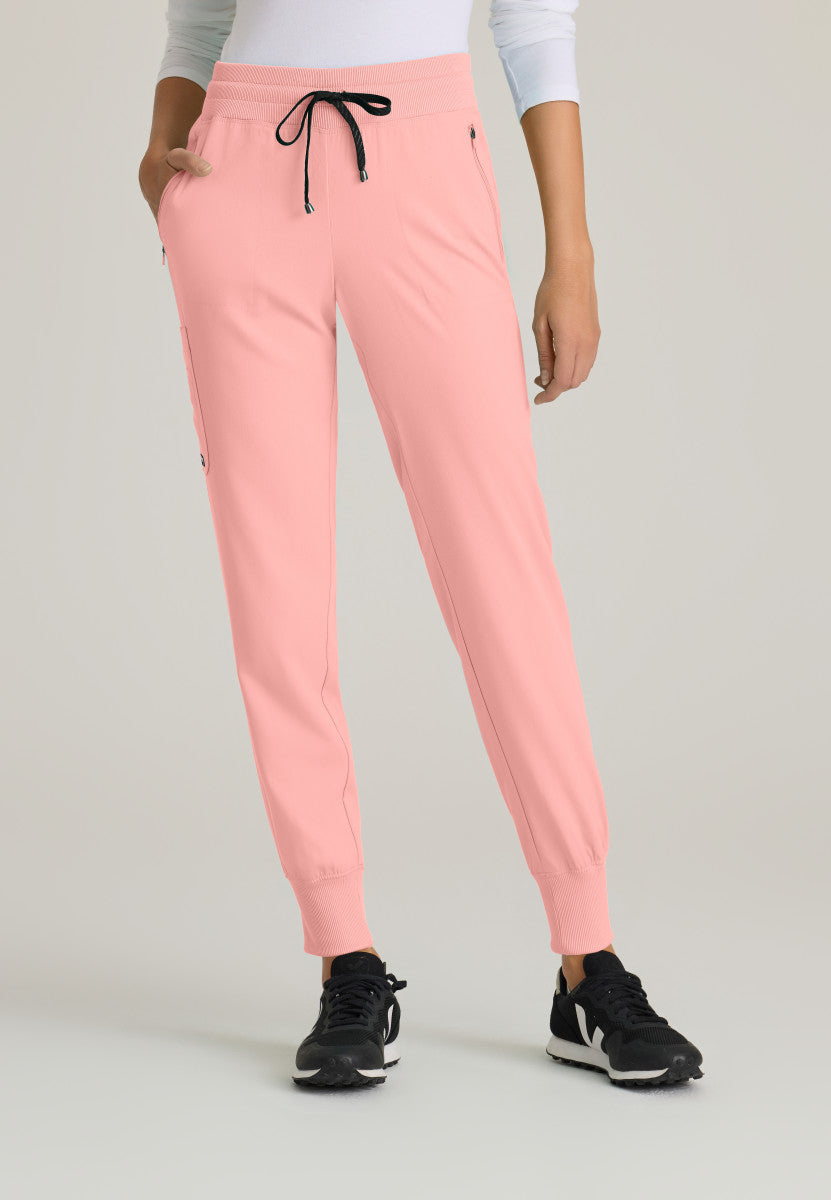 Greys Anatomy Stretch GRSP537 Eden Jogger Bright Papaya