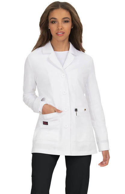 Betsey Johnson B402 Canna Lab Coat White