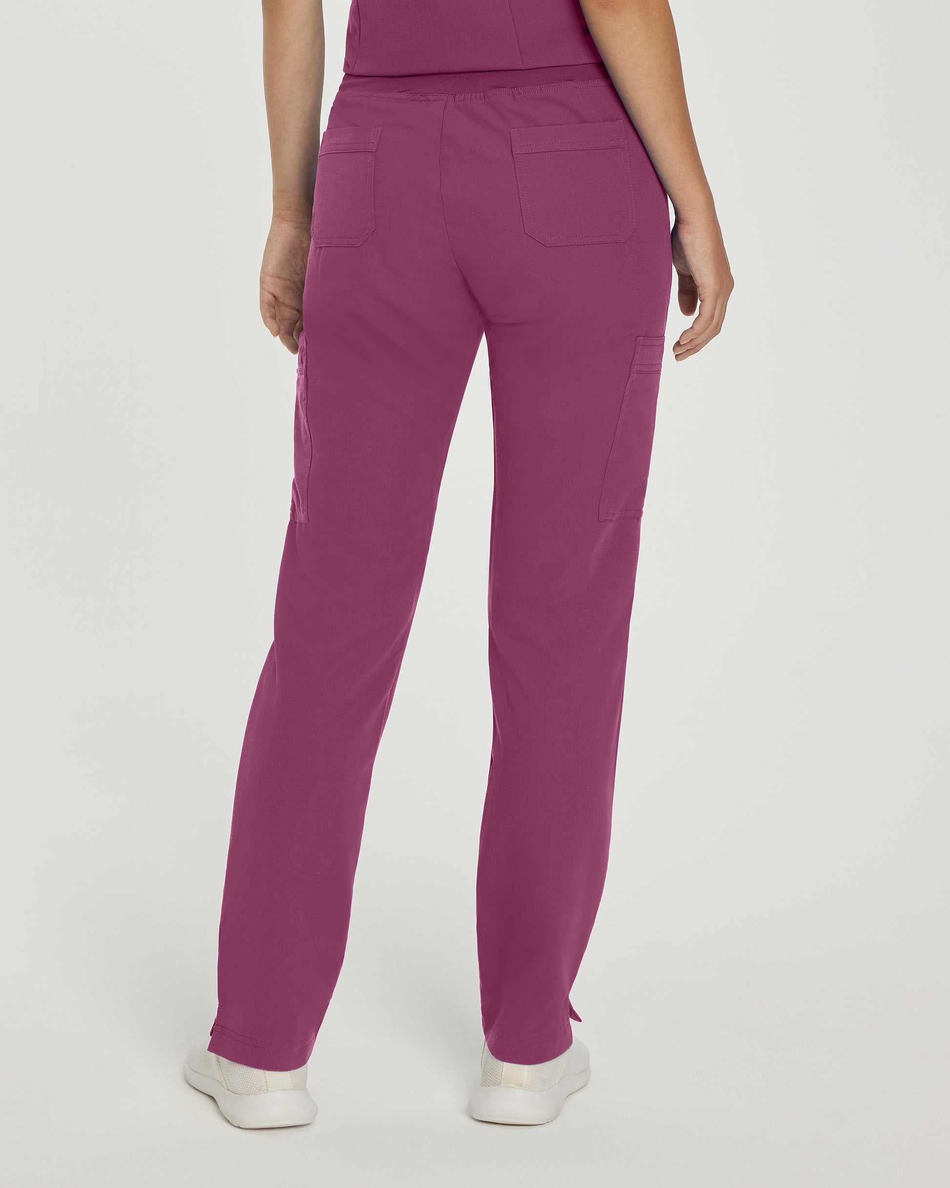 V-Tess 337 Women's Cargo Scrub Pants Raspberry Coulis Image