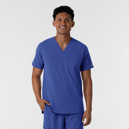 NURTUR 6380 Men's V-Neck Scrub Top Galaxy Blue
