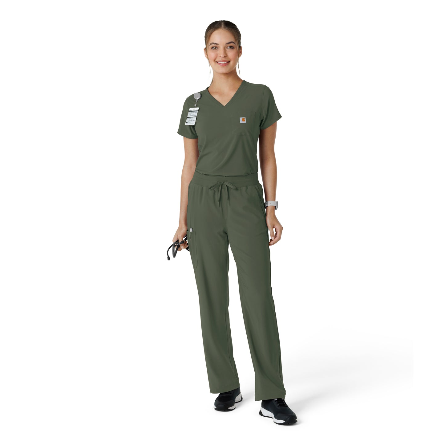 Force Cross-Flex C53310 Women's Boot Cut Scrub Pants Olive