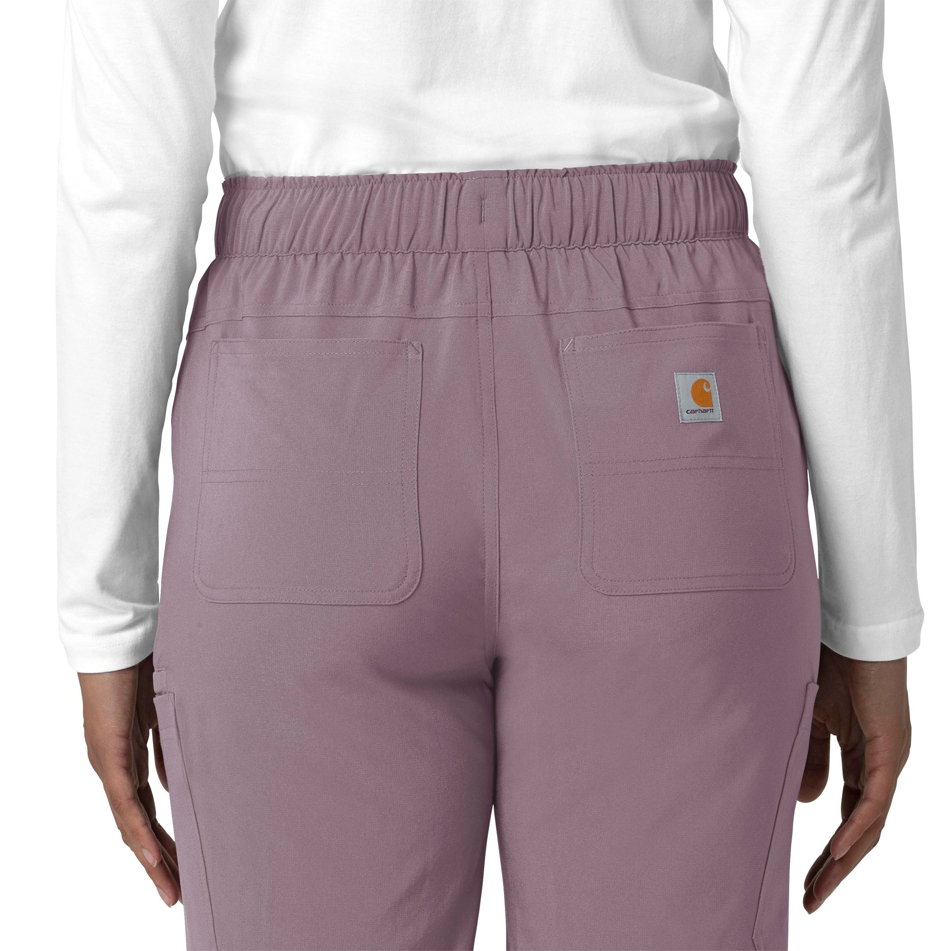 Force Cross-Flex C53210 Straight Leg Cargo Scrub Pants Lavender Mist Model Image Alternate | Carhartt