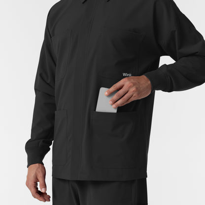NURTUR 8380 Men’s Scrub Shirt Jacket Black