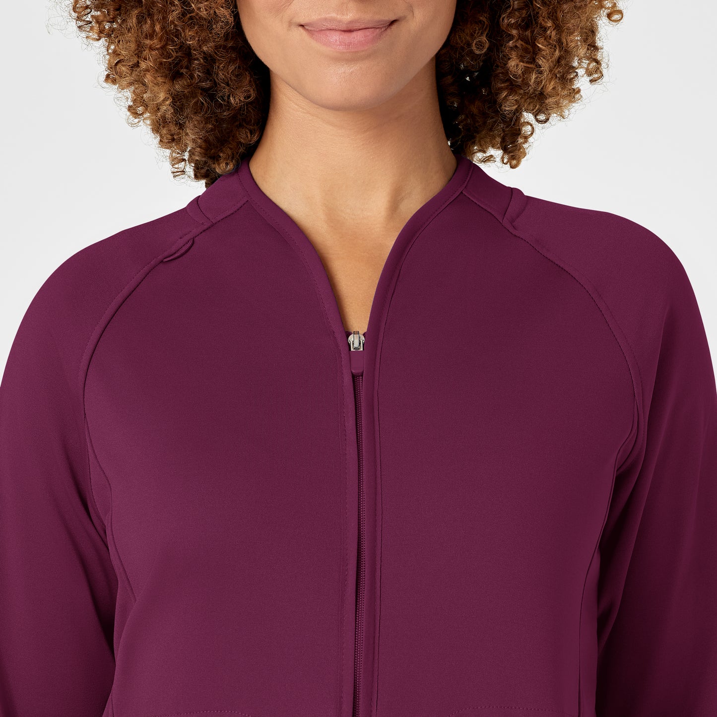 Layers 8209 Fleece Full Zip Jacket Wine Model Image Left Side | Wink