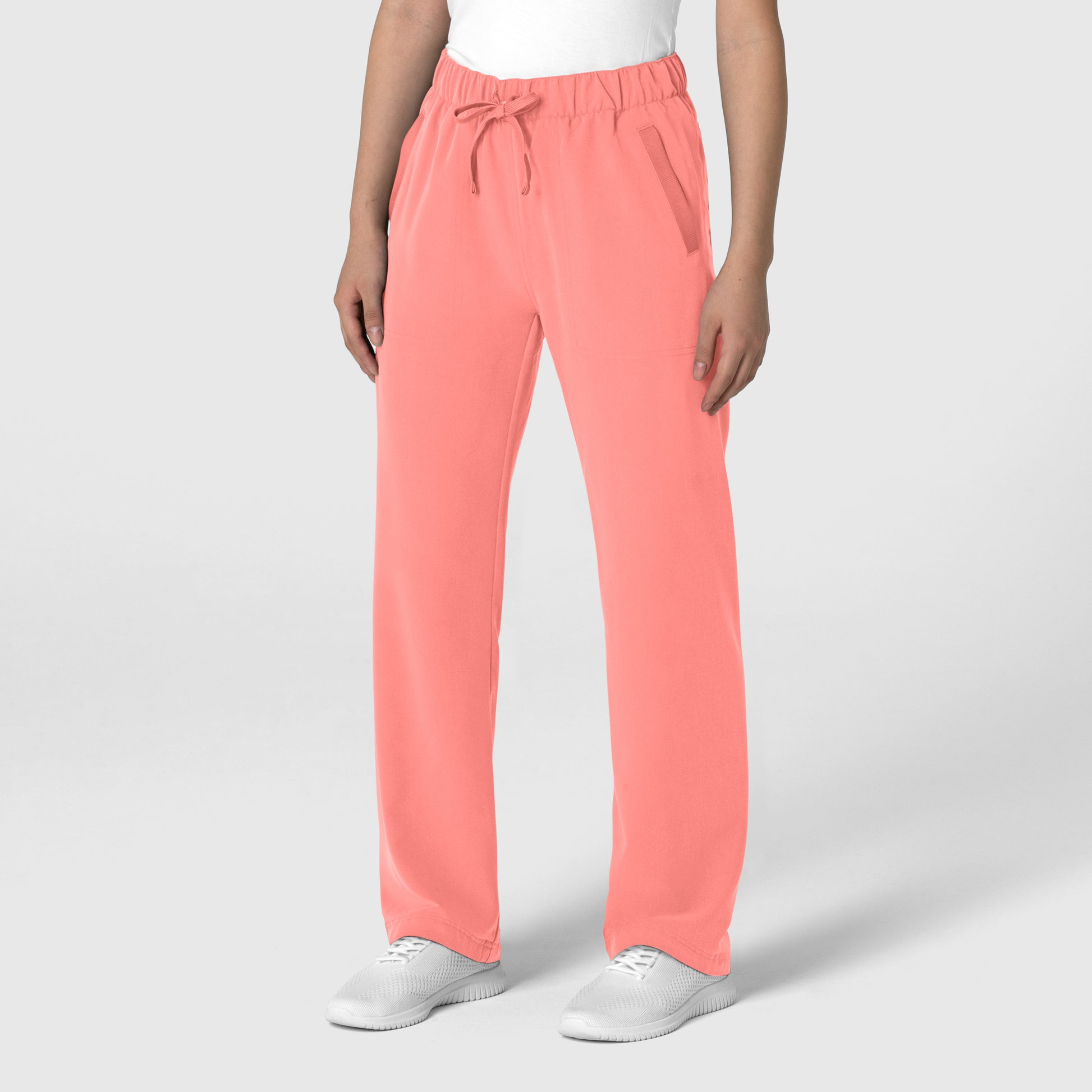 Nova 5232 Women's Stovepipe High-Low Hem Scrub Pants Paradise Pink