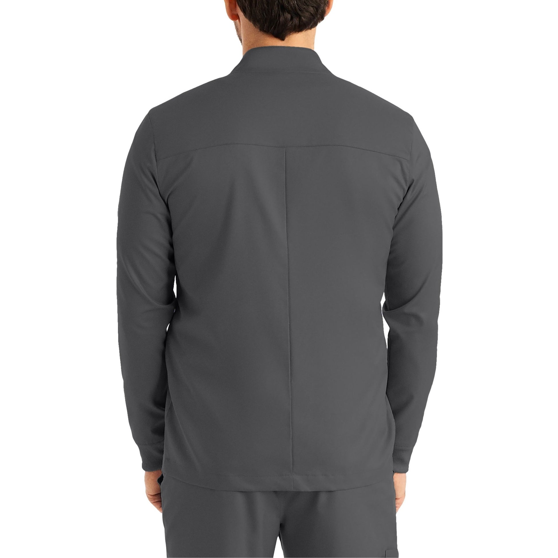 ProFlex LJ702 Men's 4 Pocket Scrub Jacket Steel Image