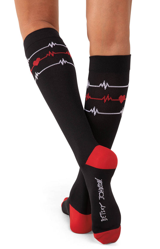 Betsey Johnson BA169 Betsey Compression Socks 1-pc EKG