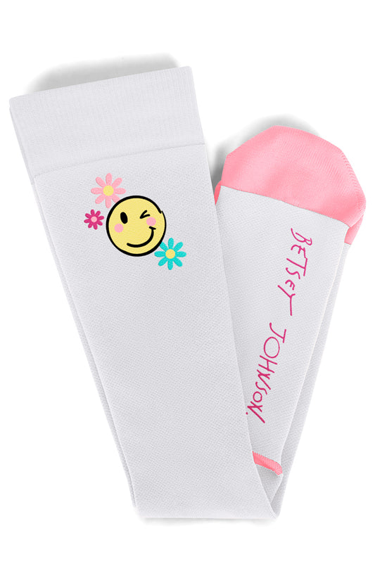 Betsey Johnson BA179 Compression Socks 2-pac Berry Happy