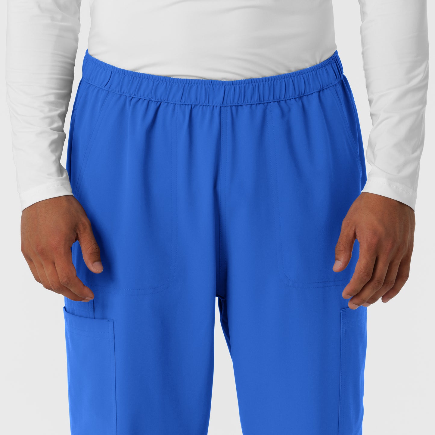 NURTUR 5380 Men's Straight Leg Cargo Scrub Pants Royal