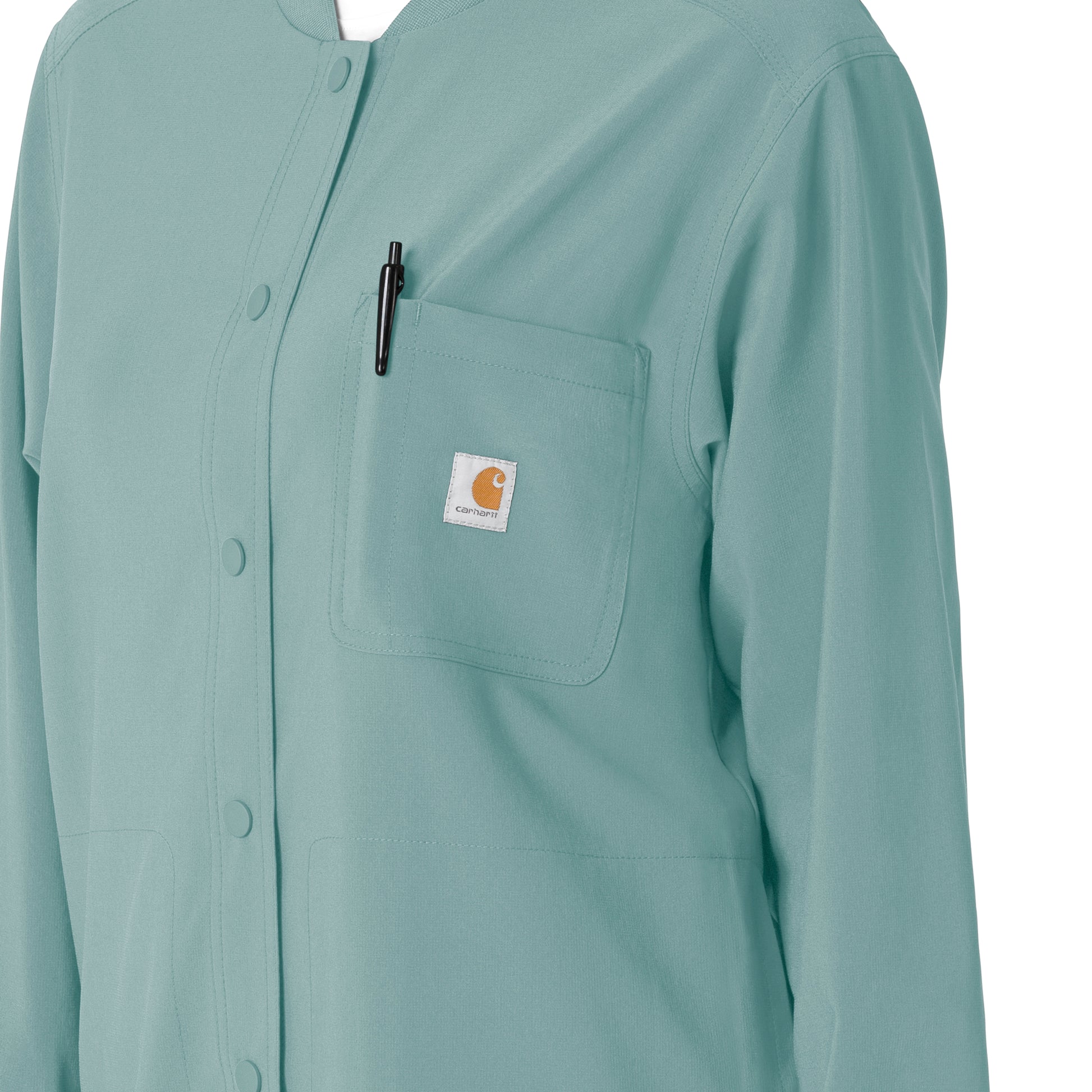 Force Cross-Flex C82210 Shirt Jacket Summer Blue Model Image Alternate | Carhartt