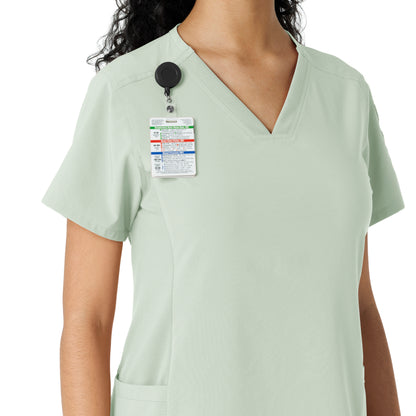 Force Cross-Flex C13310 Women's Knit Panel Scrub Top Big Sky
