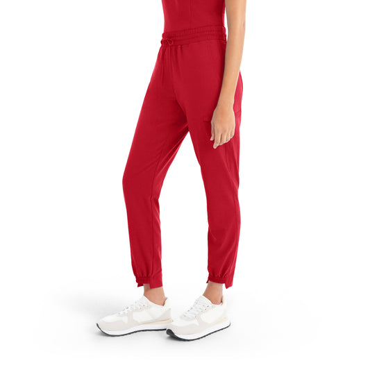 CRFT WB415 Women's Jogger Scrub Pants Racing Red Image