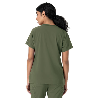 Force Cross-Flex C13510 Women's Crew Neck Scrub Top Olive