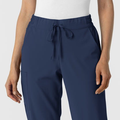 RENEW 5934 Jogger Scrub Pants Navy Model Image Left Side | Wink