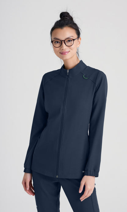 Grey's Anatomy Evolve GSSW886 Virtue Scrub Jacket Steel