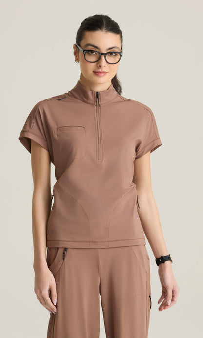 Grey's Anatomy Knits GRST319 Crystal Top Brownstone - front