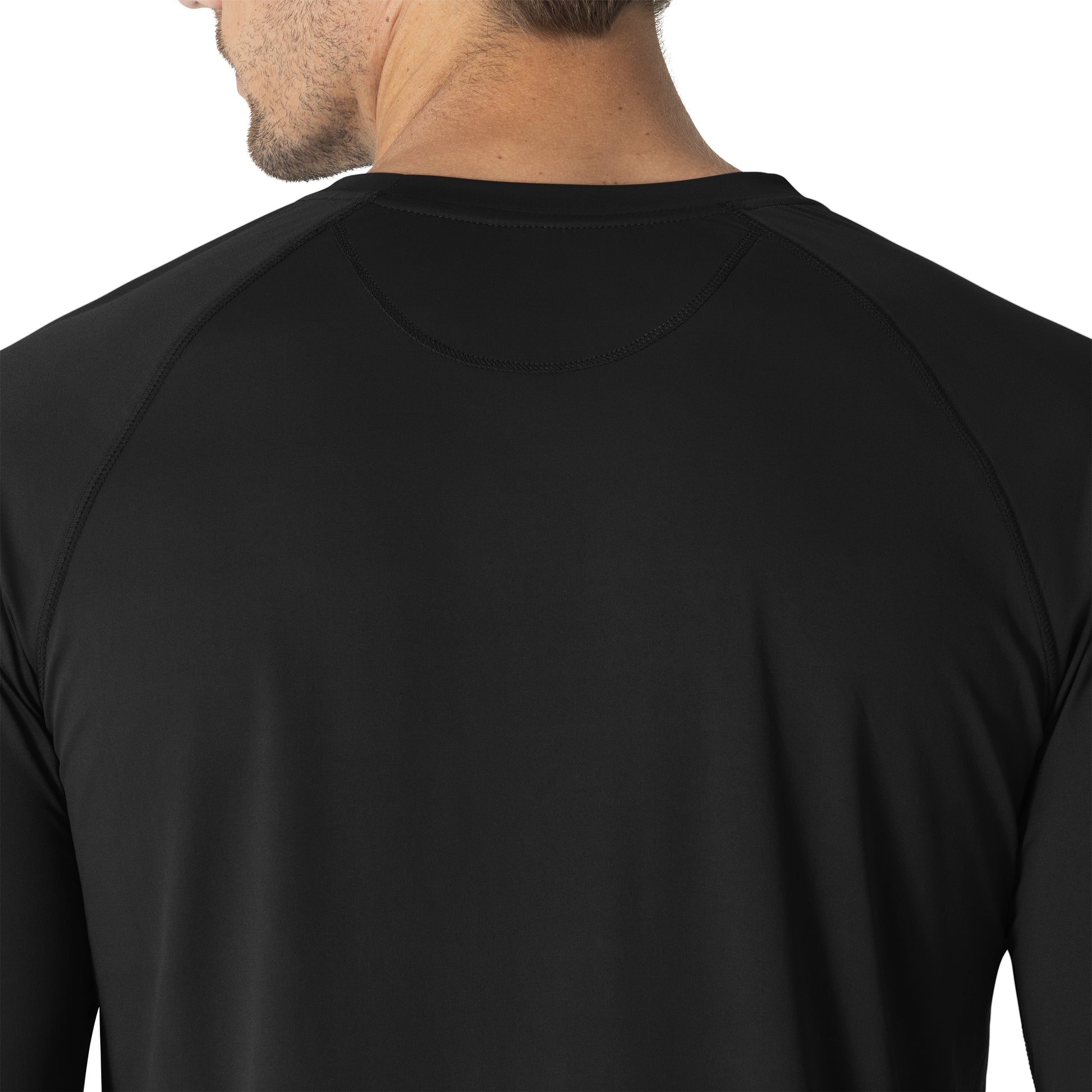 Force Sub-Scrubs C32002 Men's Performance Long Sleeve Tee Black Model Image Alternate | Carhartt