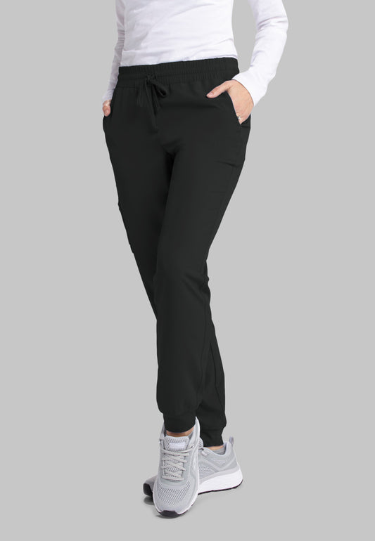 Skechers SKP552 Theory Jogger Black Model Image Front | Barco