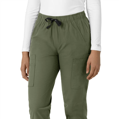 Force Essentials C51213 Straight Leg Scrub Pants Olive Model Image Alternate | Carhartt