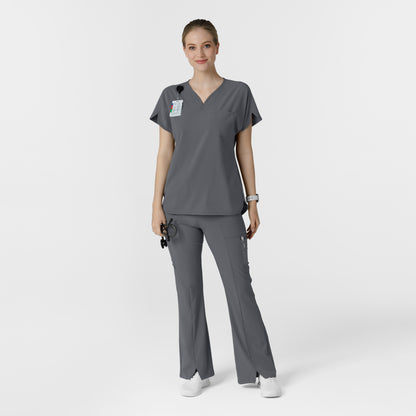 RENEW 5534 Cargo Flare Scrub Pants Pewter Model Image Alternate | Wink