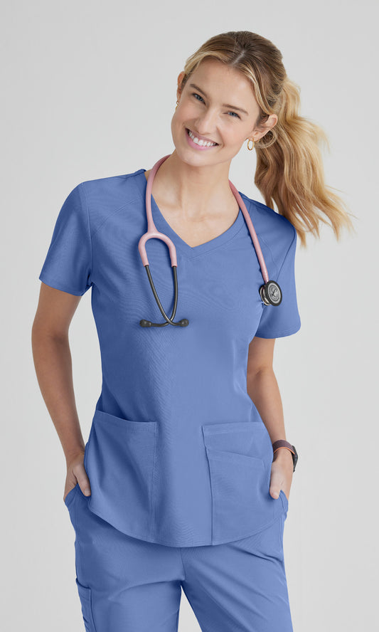 Skechers SK101 Breeze Scrub Top Ciel Blue