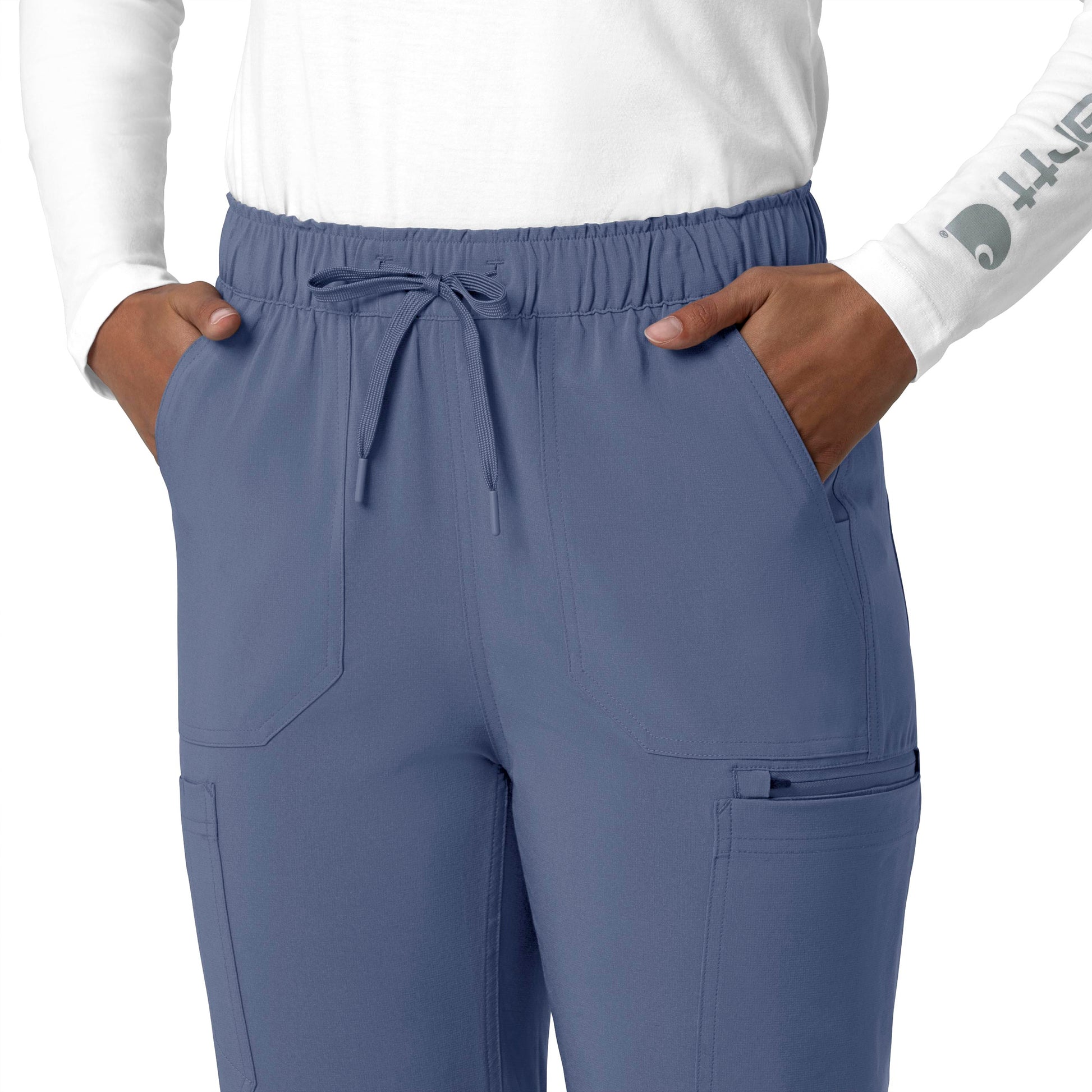 Force Cross-Flex C53210 Straight Leg Cargo Scrub Pants Riverside Model Image Alternate | Carhartt