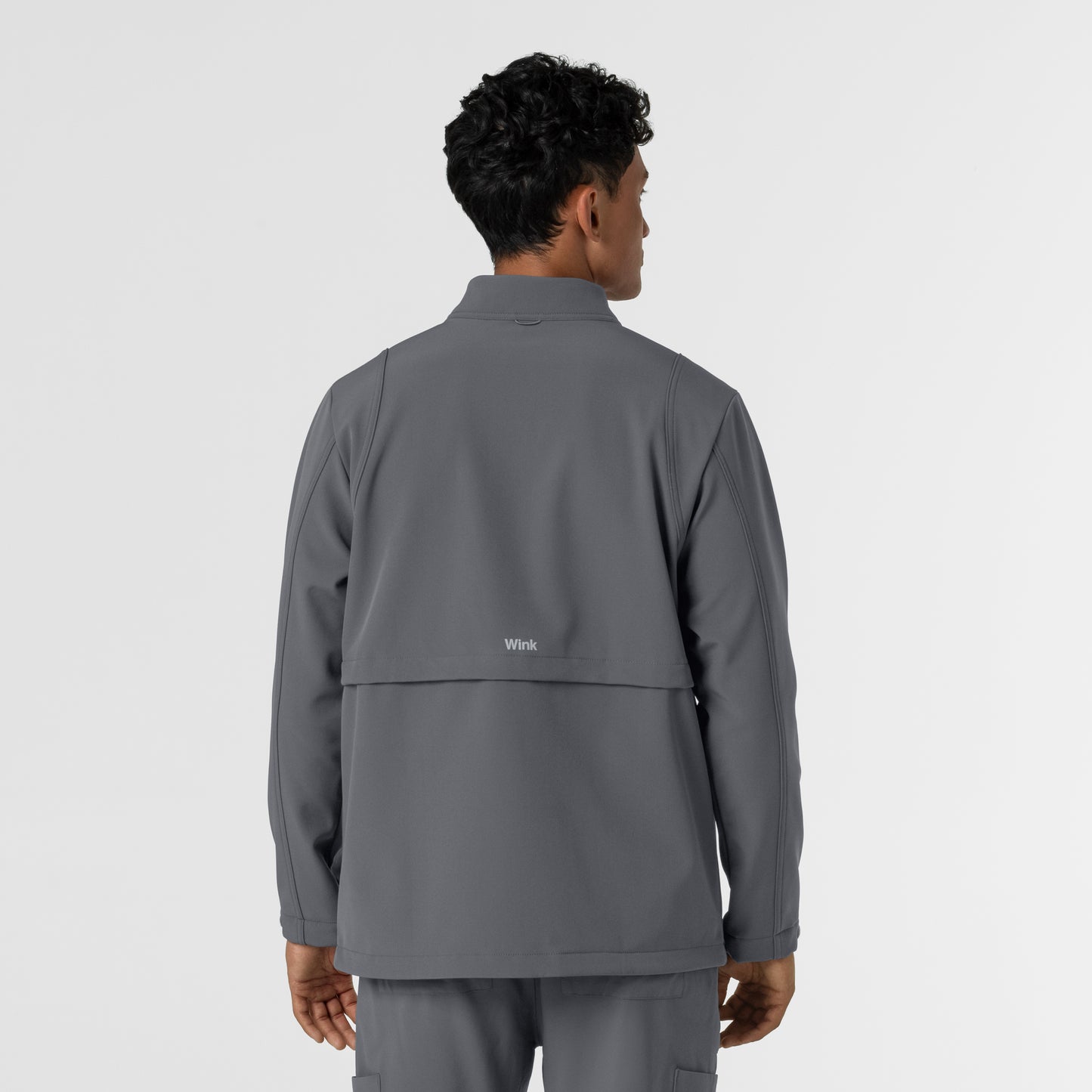 Layers 8609 Men's Soft Shell Scrub Jacket Pewter