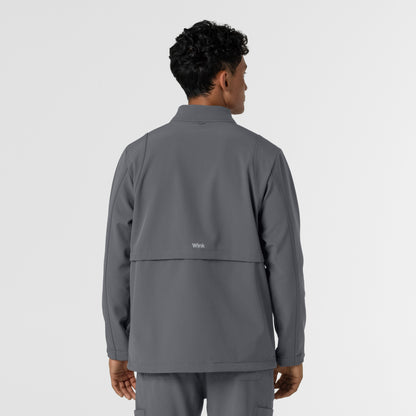 Layers 8609 Men's Soft Shell Scrub Jacket Pewter